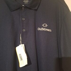 NWT Mens Core365 Polo Style Moisture‎ Wicking Shirt 4XLT Gulfstream Logo UV